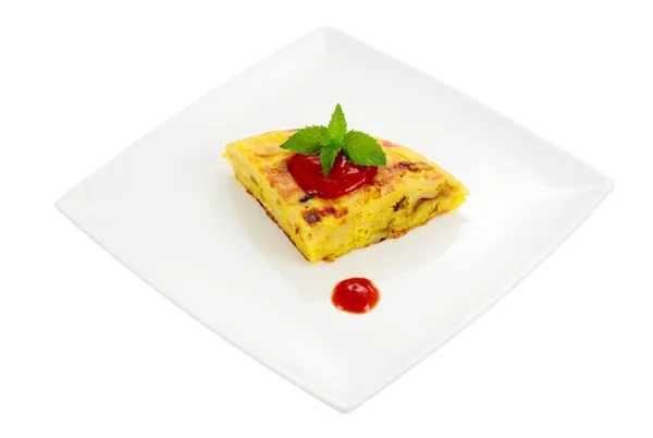 Portion of omelet — Stock Photo, Image
