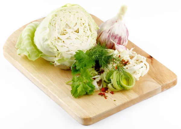 套的白菜和生蔬菜 — 图库照片
