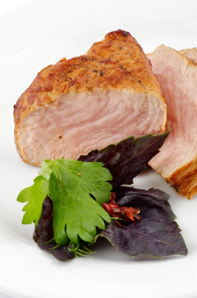 Baharatlı kızarmış domuz eti — Stok fotoğraf