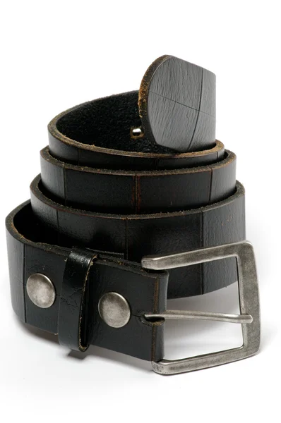 Cinturón de cuero negro — Foto de Stock