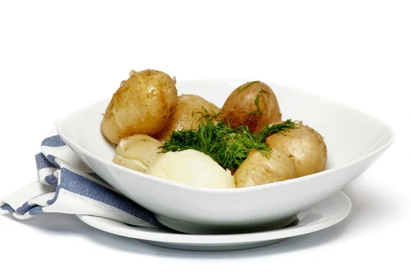 Nowe ziemniaki gotowane — Zdjęcie stockowe