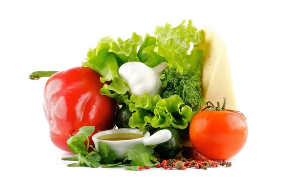 Färgstark blandning av grönsaker — Stockfoto