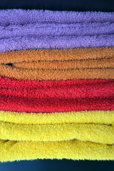 Barvy ručníky — Stock fotografie