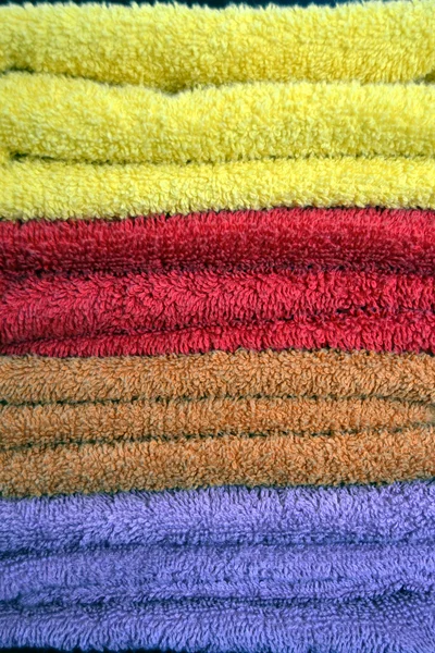 Farben Handtücher — Stockfoto