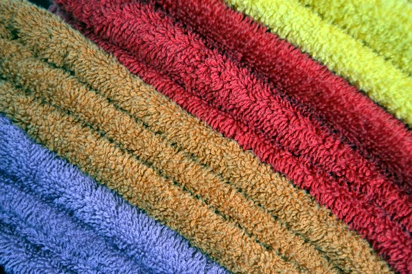 Kleuren handdoeken — Stockfoto