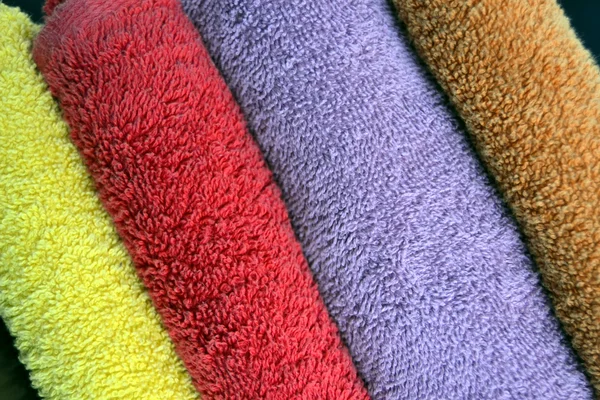 Toalhas de cores — Fotografia de Stock