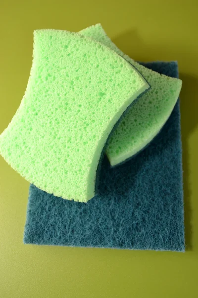 Gröna ull för rengöring — Stockfoto
