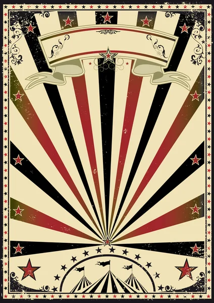 Rayons de soleil vintage Circus — Image vectorielle