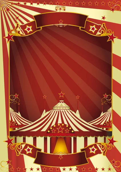 Trevlig cirkus stora topp — Stock vektor