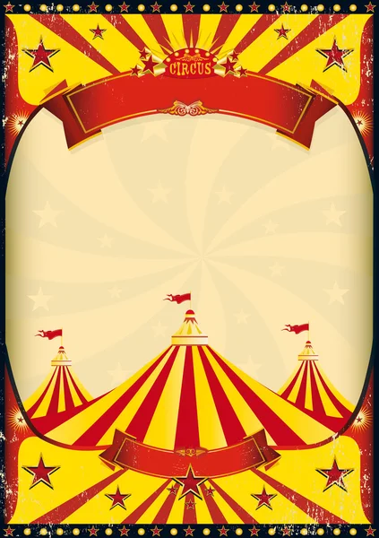 Circo poster grande top — Vettoriale Stock
