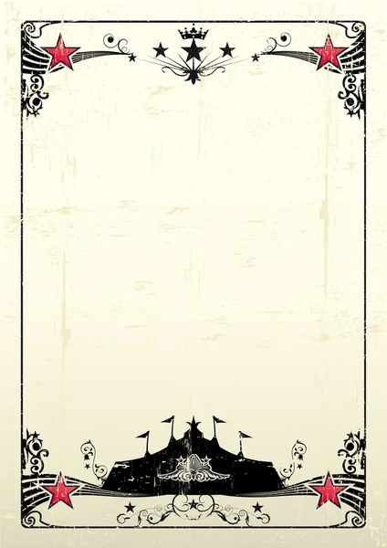 Гранжевый цирковой плакат — стоковый вектор
