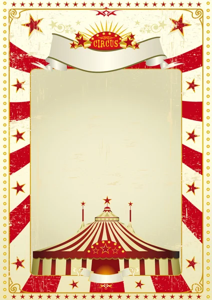 Gebruikte poster circus — Stockvector