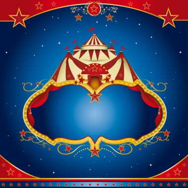 Circus magic leaflet clipart