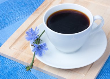 Chicory in a white cup clipart