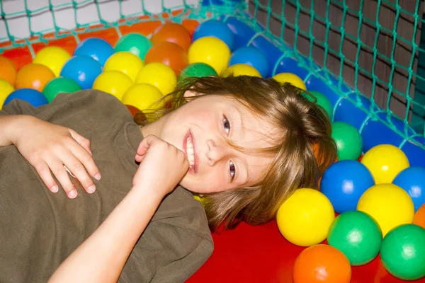 stock image Happy child in the playroom