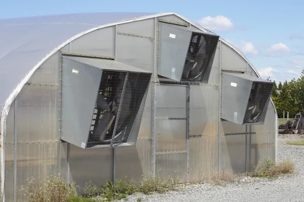 Ventilatori di raffreddamento in serra — Foto Stock