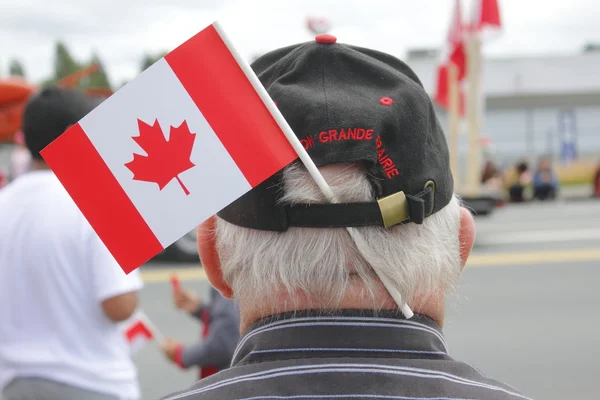 Ein patriotischer kanadischer Senior — Stockfoto