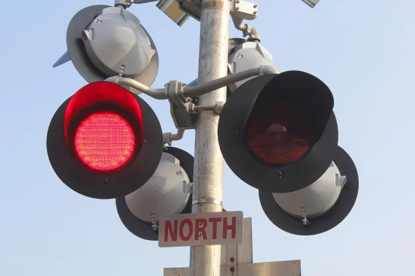 Luz de advertencia ferroviaria —  Fotos de Stock
