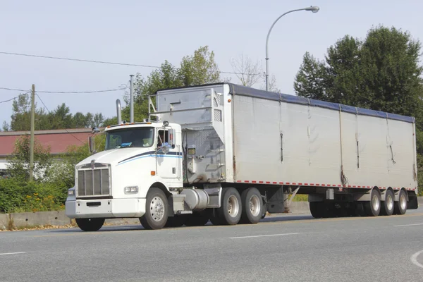Semi trailer vrachtwagen of tuig — Stockfoto