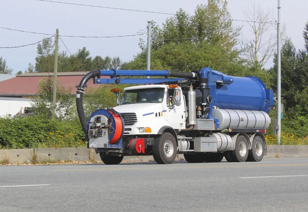 Avloppsvatten rengöring fordon — Stockfoto