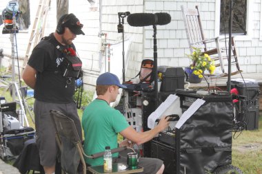 Sound Crew on Film Location clipart