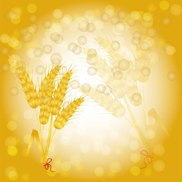 Hintergrund mit Weizen — Stockvektor