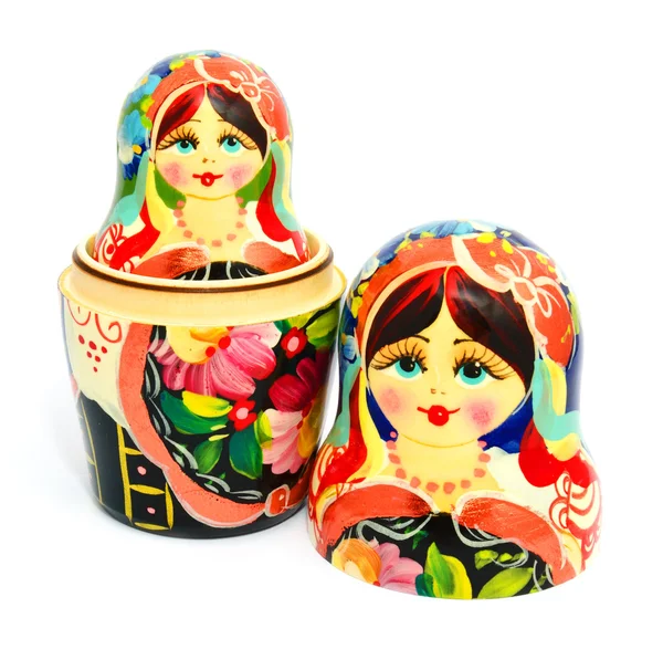 stock image Russian nesting doll isolated on white