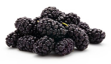 Heap of mulberry on white background clipart