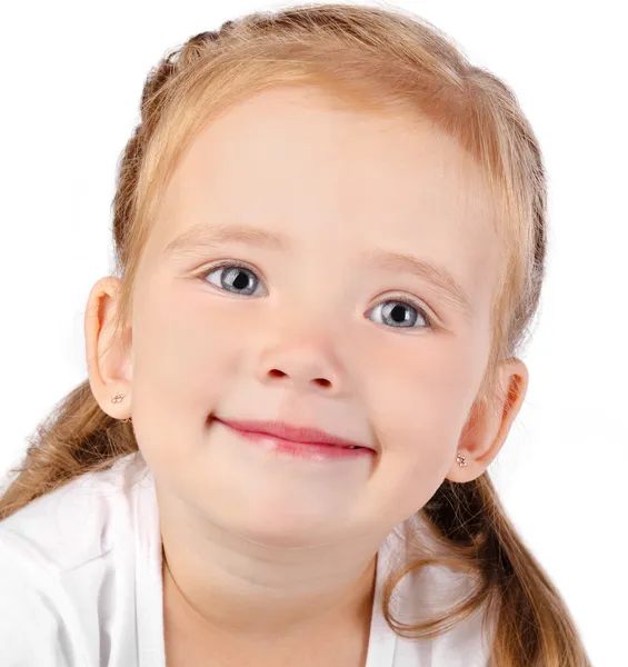 Retrato de bonito sorrindo menina — Fotografia de Stock
