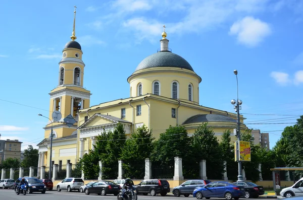 Kirche der Himmelfahrt des Herrn in der Wache vor den Toren Nikitas. russland, moskau, nikitskaja straße, 36. — Stockfoto