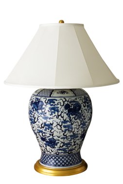 Luxurious Chinese lamp with clipping path clipart