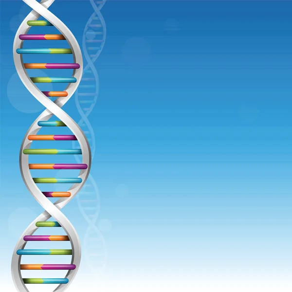 DNA Science Background — Stock Vector