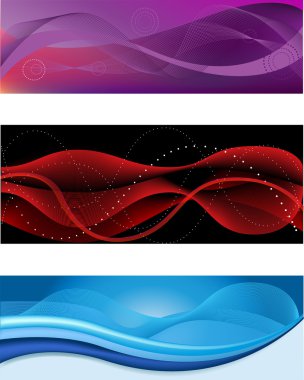 Abstract headers clipart