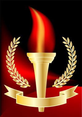 Olympic torch clipart