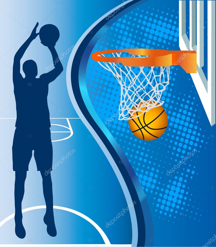 Basketball hoop — Stock Vector © monicaodo #11984603