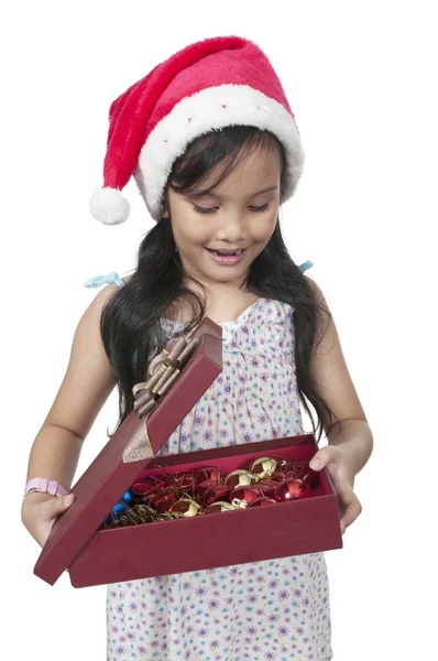 Szczęśliwe dziecko Boże Narodzenie — Zdjęcie stockowe