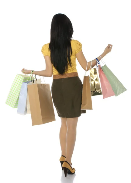 Asijské nákupní žena — Stock fotografie