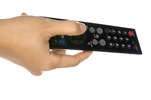 Holding Remote Control — Stock Photo, Image