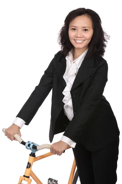 Cykel till jobbet — Stockfoto