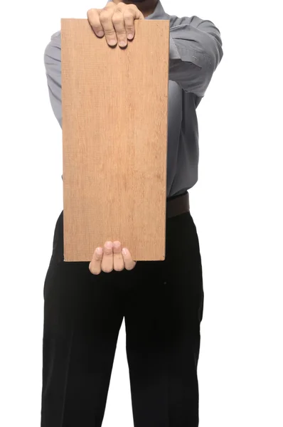 Bedrijf houten plank — Stockfoto