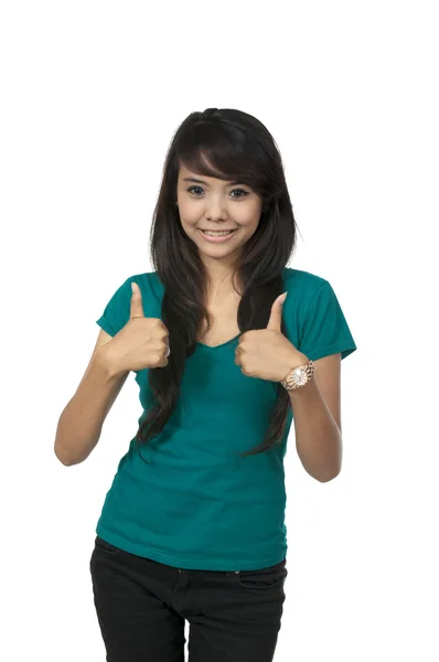 Give Thumbs Up — Stock Photo, Image