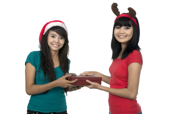 Adjon karácsonyi Box — Stock Fotó