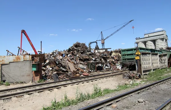 The site for the processing of scrap — Stock Photo, Image