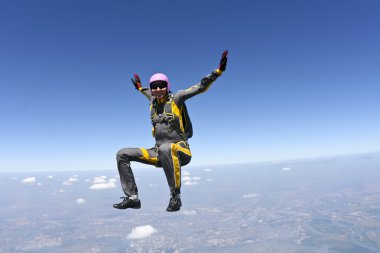 Skydiving photo. clipart