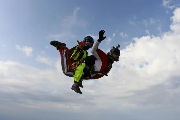Zdjęcie skoki spadochronowe. — Zdjęcie stockowe