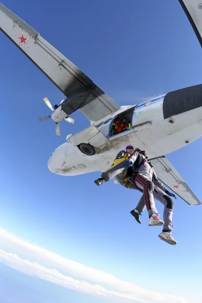 Skydiving foto . — Fotografia de Stock