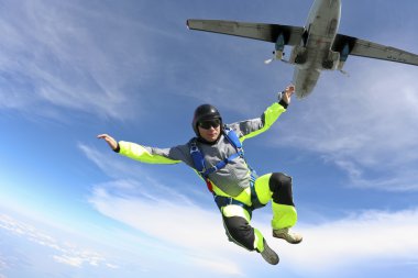 Skydiving photo. clipart