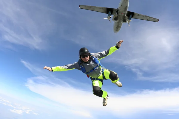 Skydiving foto . — Foto Stock