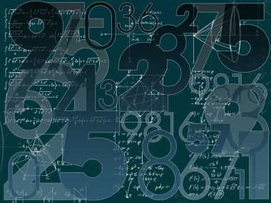 Mathematical background clipart