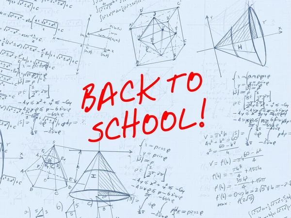 stock image Back to school handwritten background